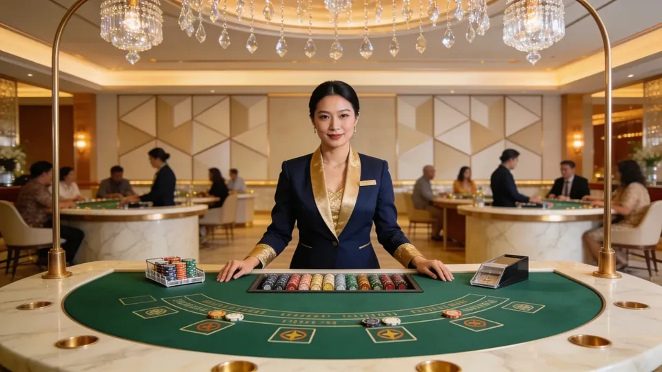 Sic Bo and baccarat tables
